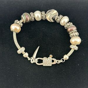 Bacio Italy Sterling silver 925 charms bracelet